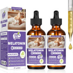 Eduzebra Cat Melatonin liquid drop bottle front view displaying bacon flavor label