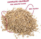 Nutritional label and guaranteed analysis of Manna Pro duck feed