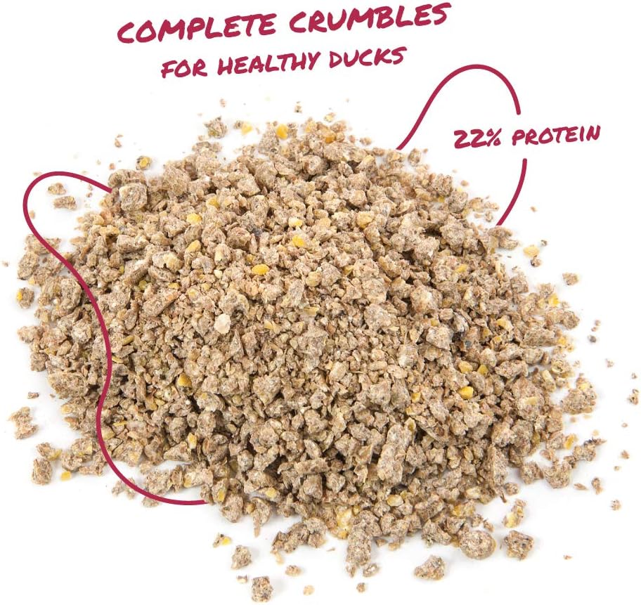 Nutritional label and guaranteed analysis of Manna Pro duck feed