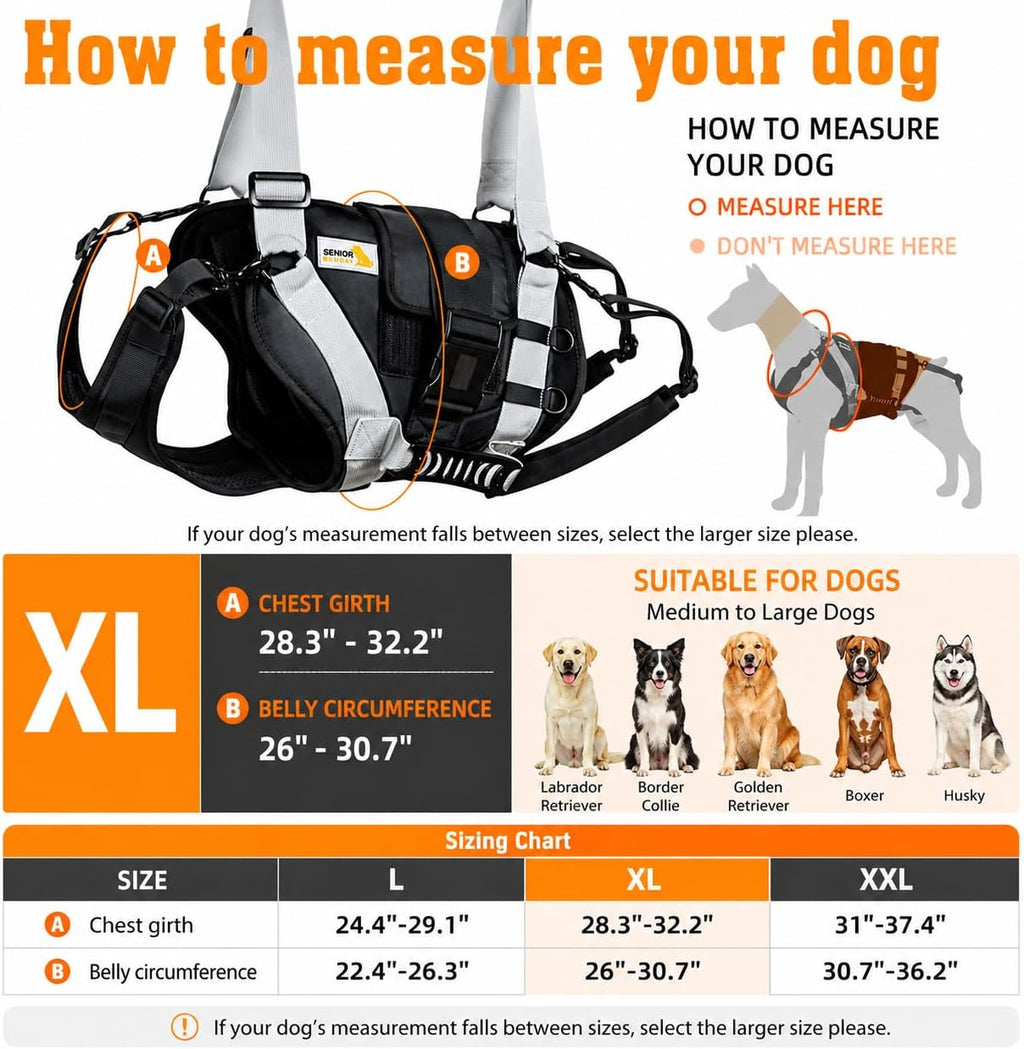 Breathable mesh construction of Senior Budday dog sling