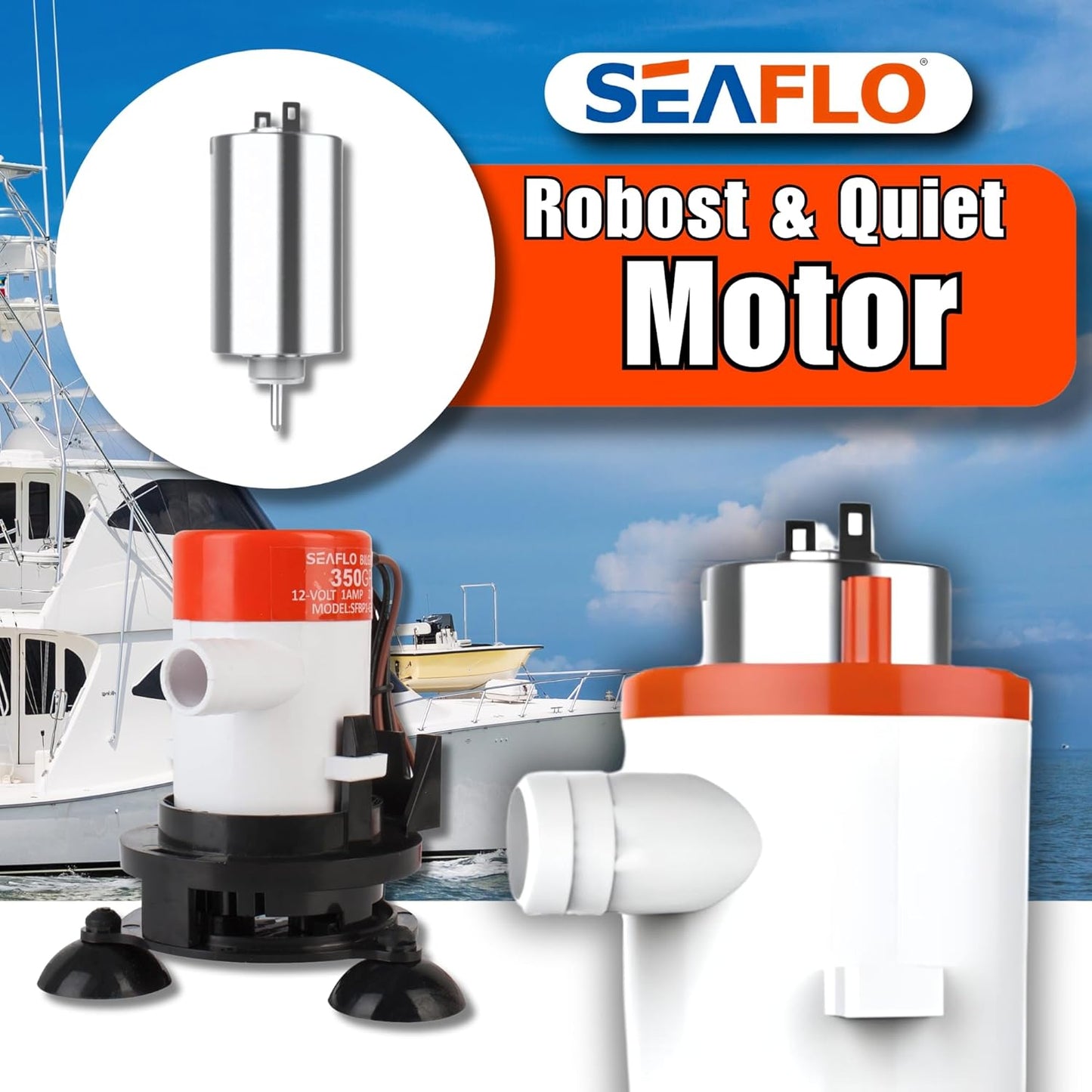 Installation diagram for Seaflo portable bait tank aerator