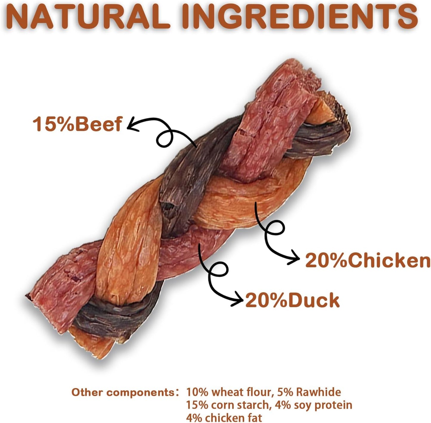 Good 'N' Fun long lasting braided dental chew sticks for dogs close up
