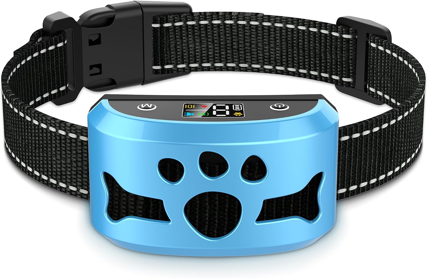 Dog Bark Collar for Medium Large Dogs, Automatic Bark Device with Rechargeable Barking Collar with 8 Adjustable Sensitivity, 4 Training Modes Adjustable Anti Barking for Large Dogs 15-120lbs, Gold - Image 14