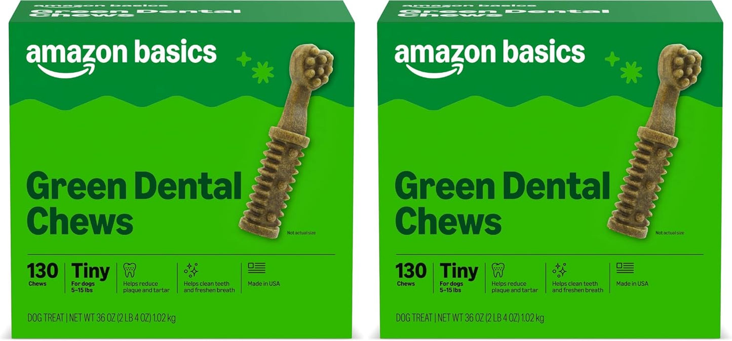Amazon Basics Dental Dog Treats to Help Clean Teeth & Freshen Breath for Large Dogs, Unflavored, Per Pack: 24 Count, 2.25 pounds (Previously Wag) - Image 10