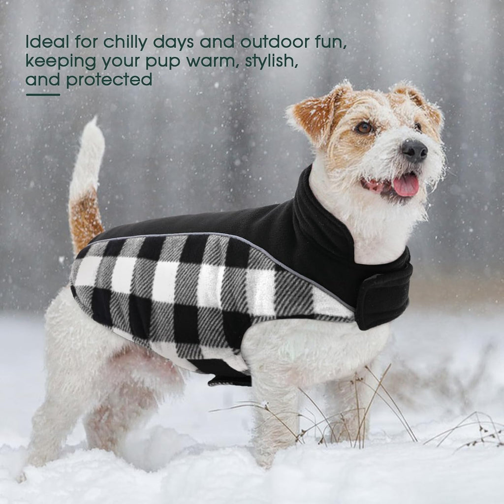 Kuoser winter dog clothes leash hole functionality