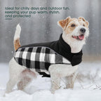 Kuoser winter dog clothes leash hole functionality