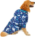 HDE Dog Raincoat Poncho Double Layer Zip Rain Jacket with Removable Hood, Leash Hole for Small to 3XL Dogs and Puppies Yellow - 2XL - Image 9