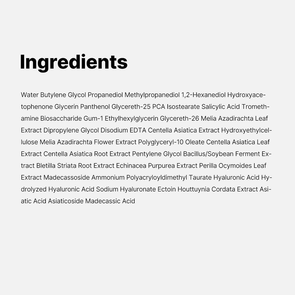 Medicube Super Cica Toner Pads packaging box details