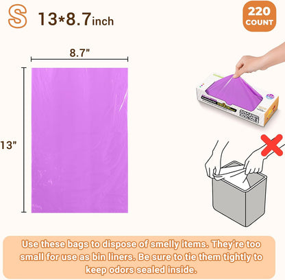 Covfresh small pet waste disposal bags being pulled from box