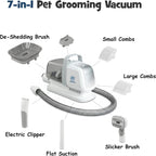 Pawsest pet hair trimmer and electric clippers with guide comb attachments