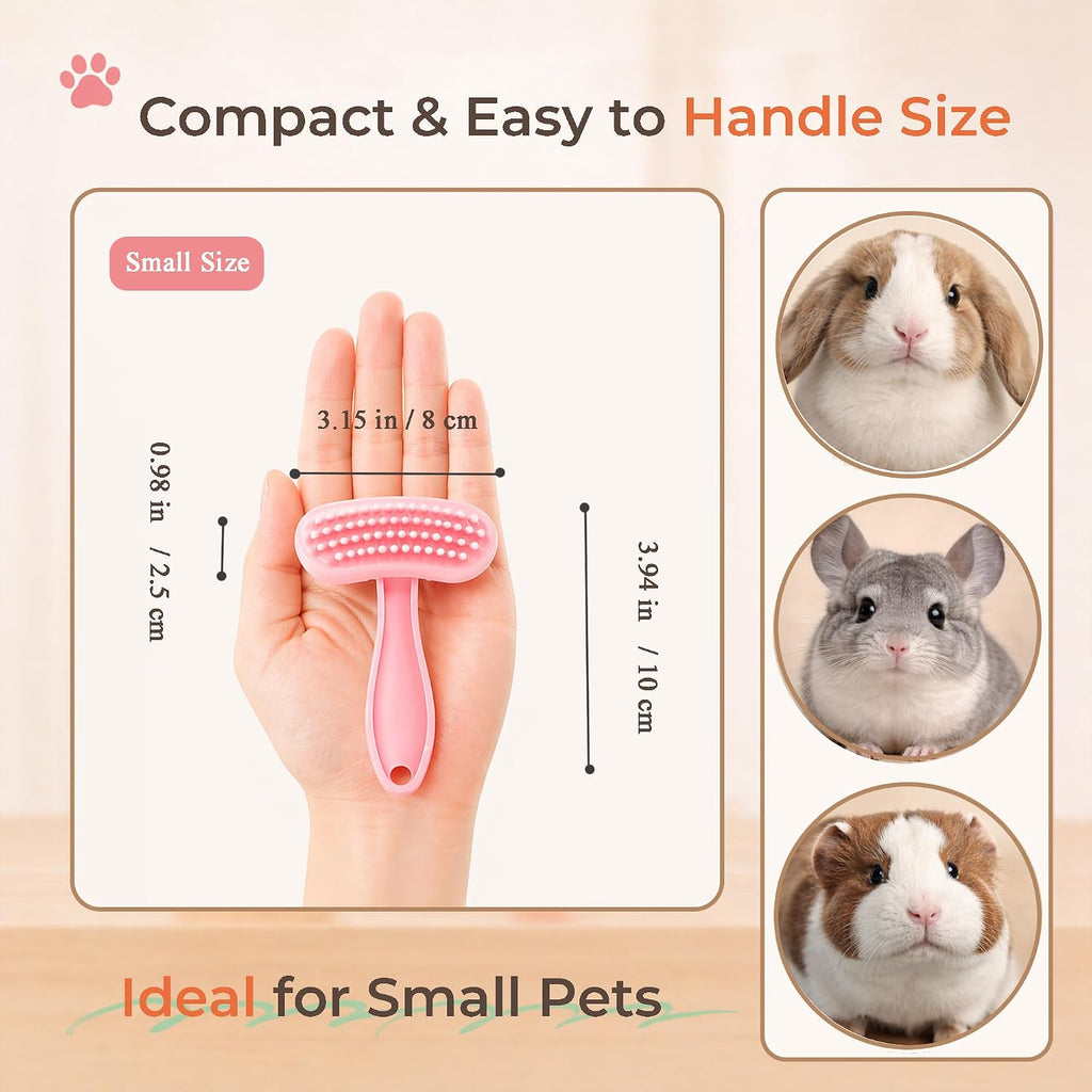 Removable pet bath brush being separated for easy cleaning process