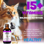 Back label of Uocasi cat supplement detailing joint mobility and immune support ingredients.