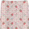 ZoUbqchY Boho Strawberry Baby Changing Pad Cover front view