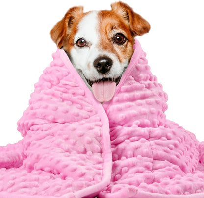 LaSyL Weighted Blanket for Pets | Thunder Blanket for Dogs Anxiety | Premium Soft Minky | Relaxation & Calming & Anti Anxiety | Used in Car, Bed, Couch | Blue Grey Star, Washable Small (24"x32") - Image 9