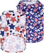 CuteBone dog shirts 2-pack front view for small puppies
