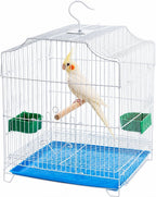 Small Bird Cage, Lightweight Hanging Travel Cage with Removable Tray - Image 11