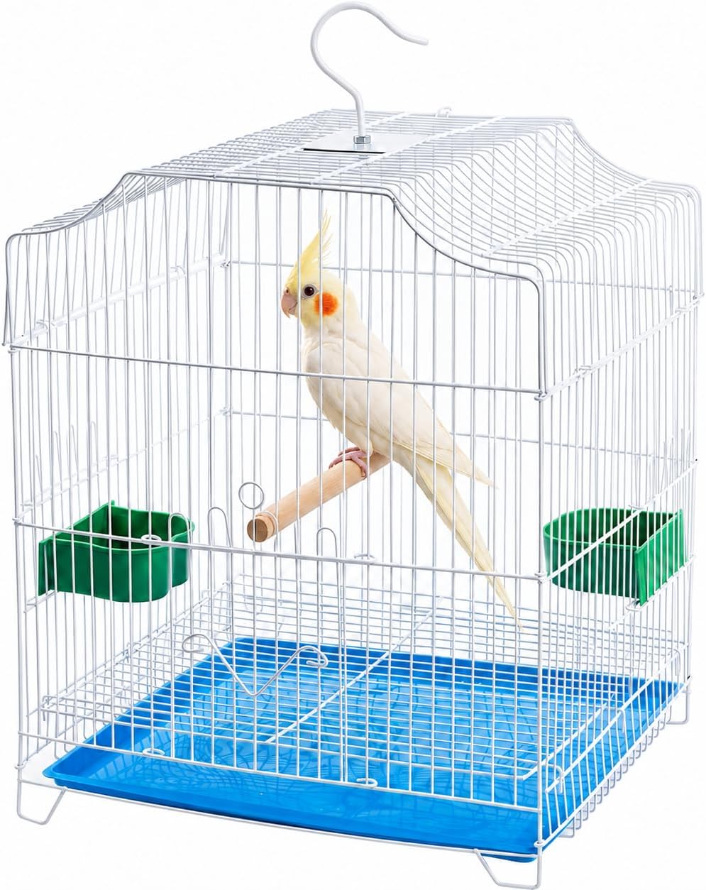 Small Bird Cage, Lightweight Hanging Travel Cage with Removable Tray - Image 11