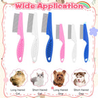 Different sizes of Hidyuuoo flea combs displayed together