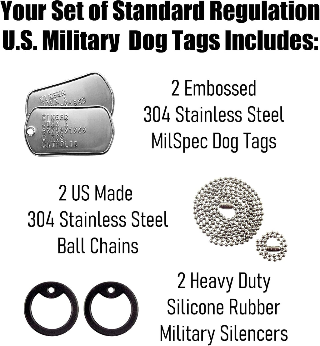 Tag-Z Custom Image Edition dog tags displaying full color printed graphics on the reverse side.