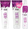 Not Your Mothers Curl Talk trio pack front view showcasing cream gel and mousse for curly hair care