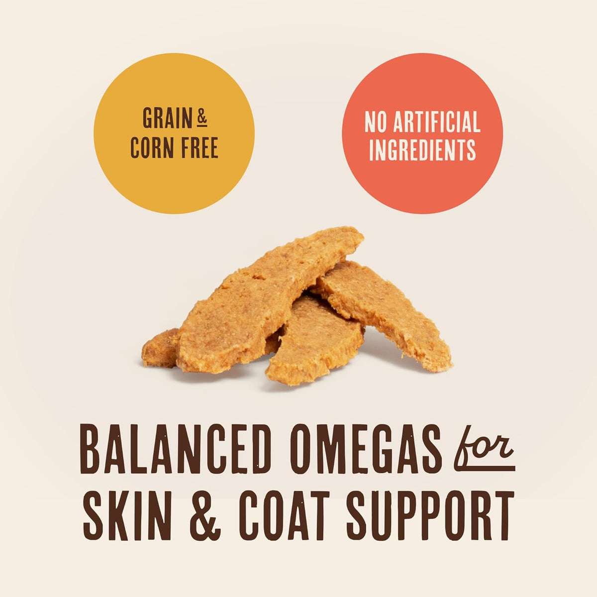 Graphic highlighting omega 3 and 6 benefits for dogs