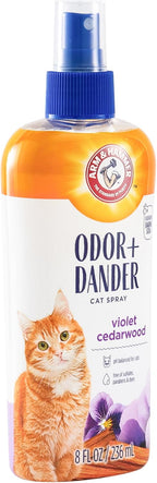 Arm and Hammer violet cedarwood cat deodorizing spray back label