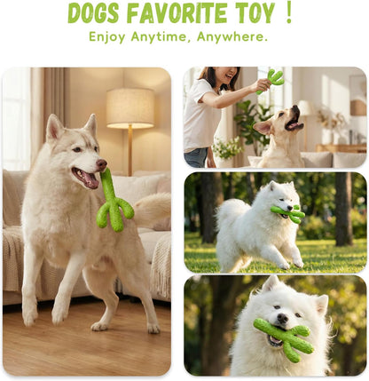 Interactive rubber toy for dogs designed for training and play