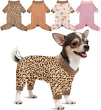 Glittme 4 Pack Dog Pajamas for Small Dogs Girl Boy, Soft Stretchy Puppy Onesies Jumpsuit, Breathable Pet Pjs Clothes for Sleeping & Anti-Shedding, Cute Doggy Apparel Vest - Image 15