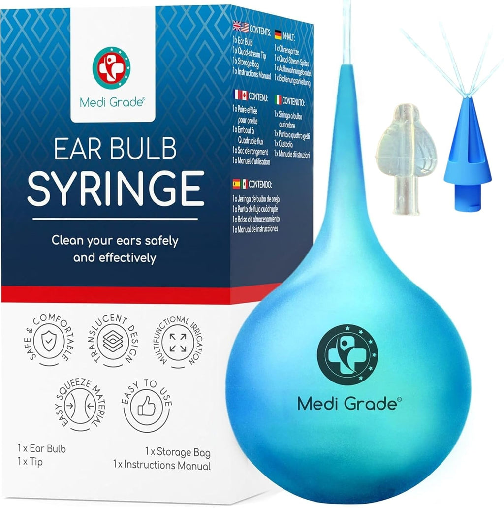 Medi Grade ear bulb syringe front view packaging