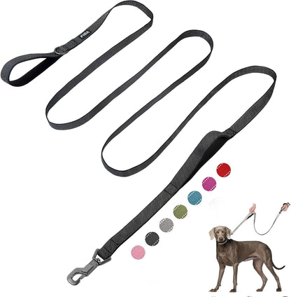 Fida premium imported dog training lead laid flat showing full length