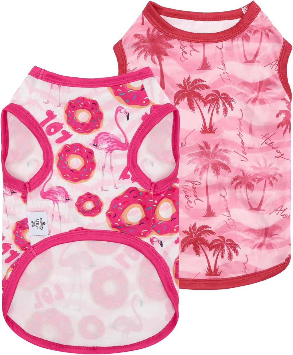 CuteBone Dog Shirts 2-Pack Soft Pet Clothes Breathable Summer Vest for Small Puppy and Stretchy Cat Apparel - Image 14