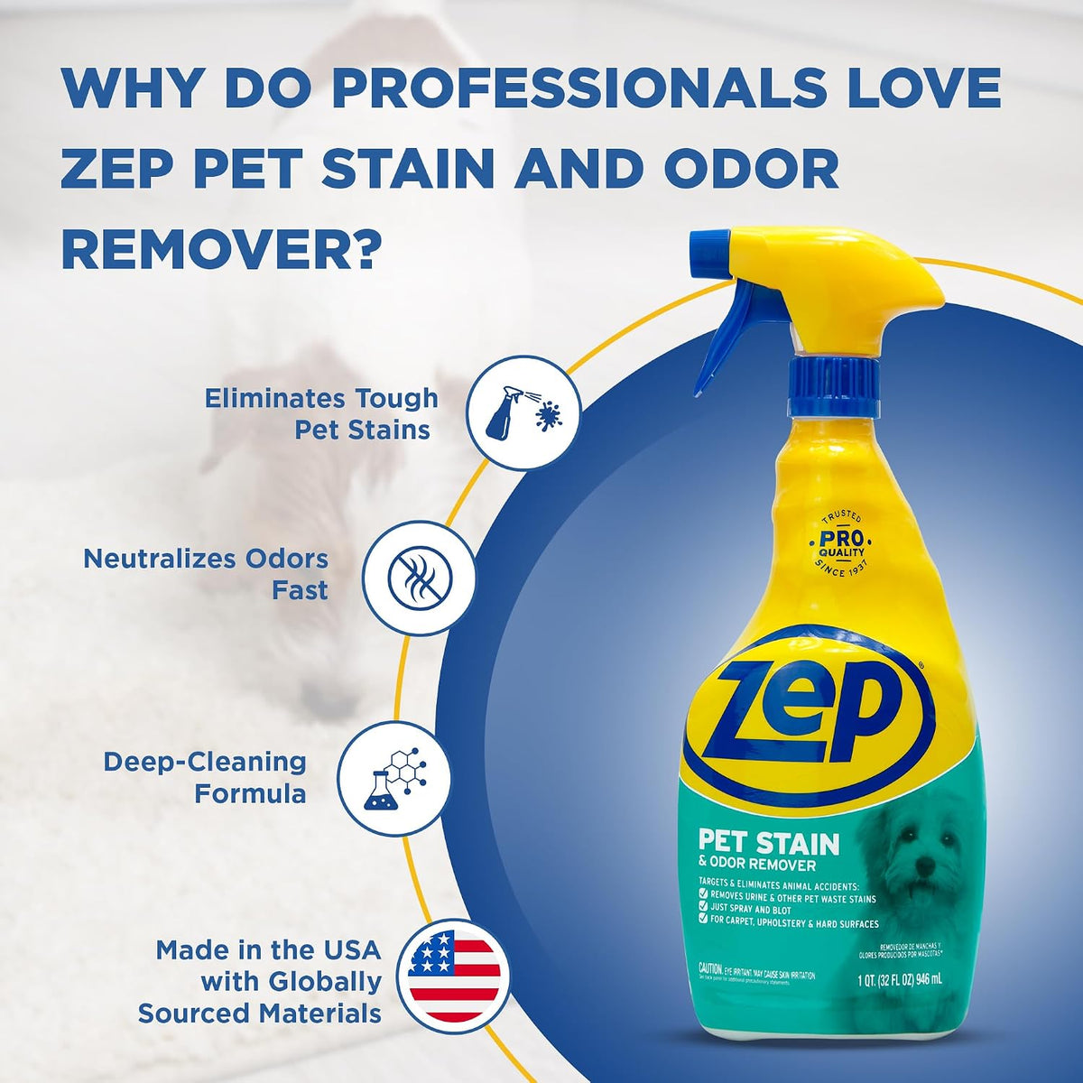 Zep pet odor eliminator spray nozzle detail