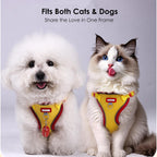 Close up of Muejjur cat harness quick-release buckles and mesh material