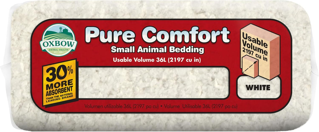 Absorbent white paper bedding flakes for rabbit and guinea pig cages