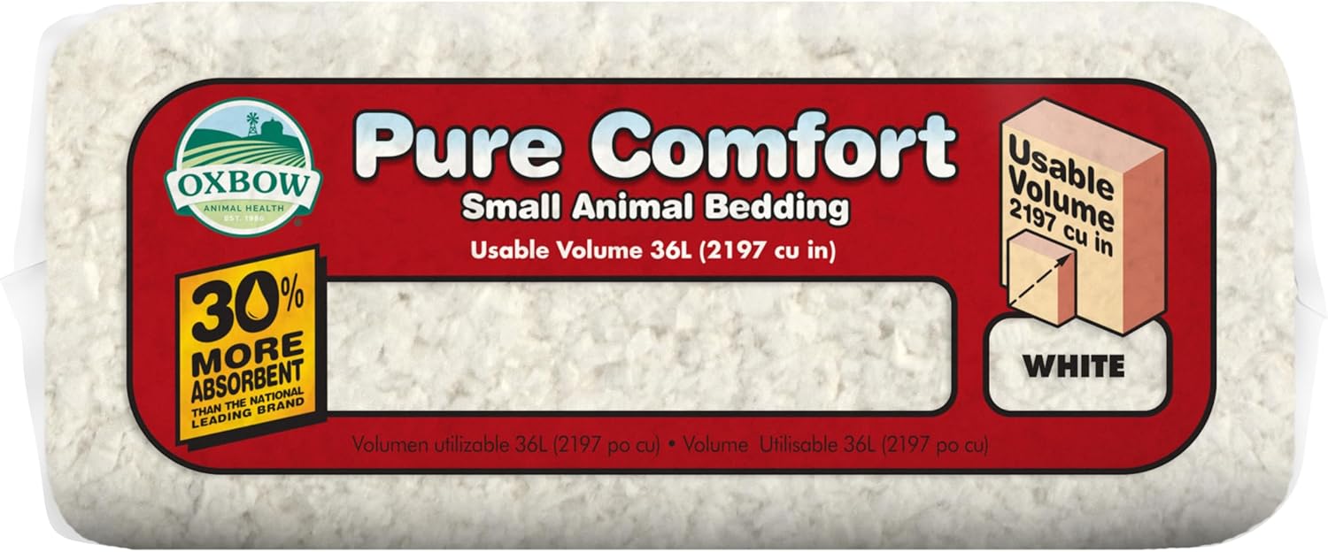 Absorbent white paper bedding flakes for rabbit and guinea pig cages