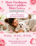 Oivolii long lasting pet odor eliminator spray packaging detailing the ingredient benefits.