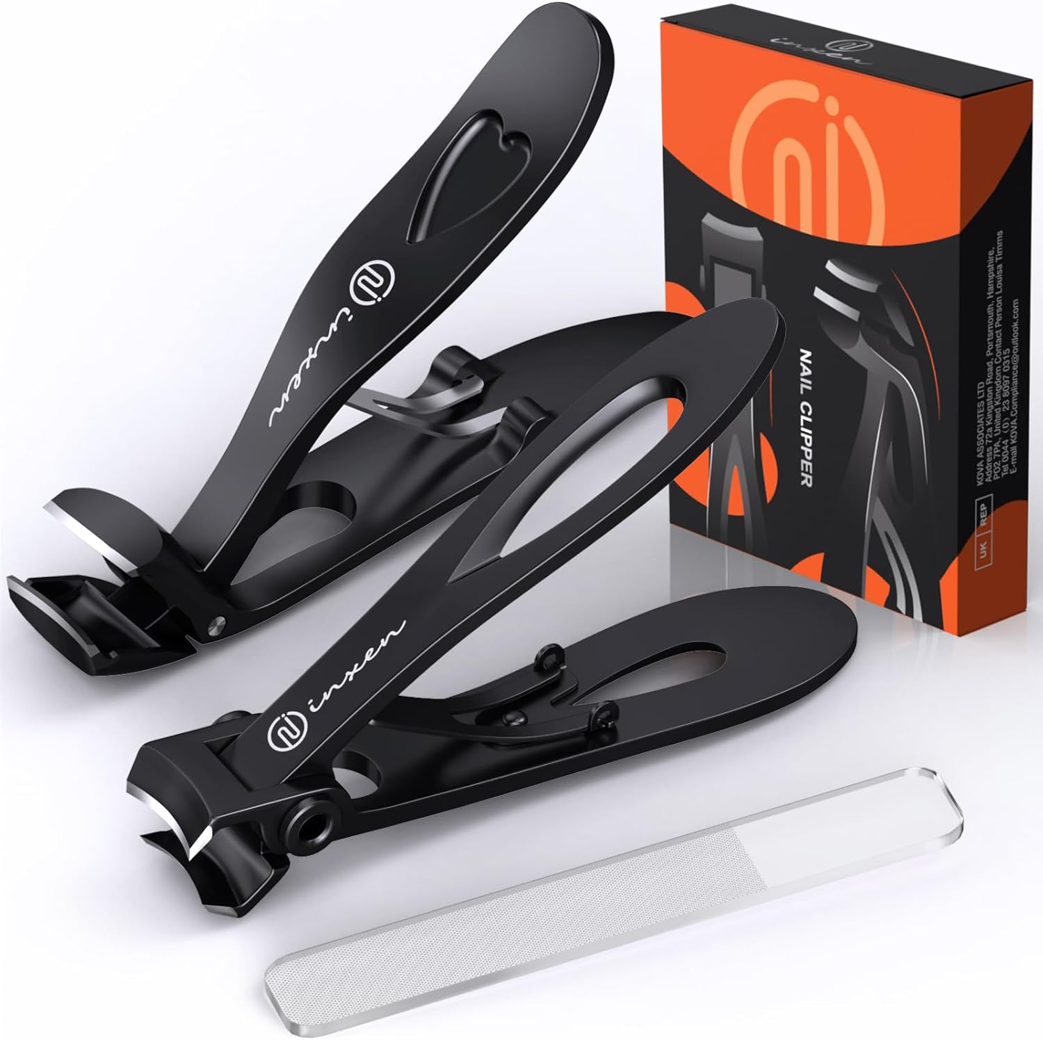 Yhovid stainless steel nail clipper set front view