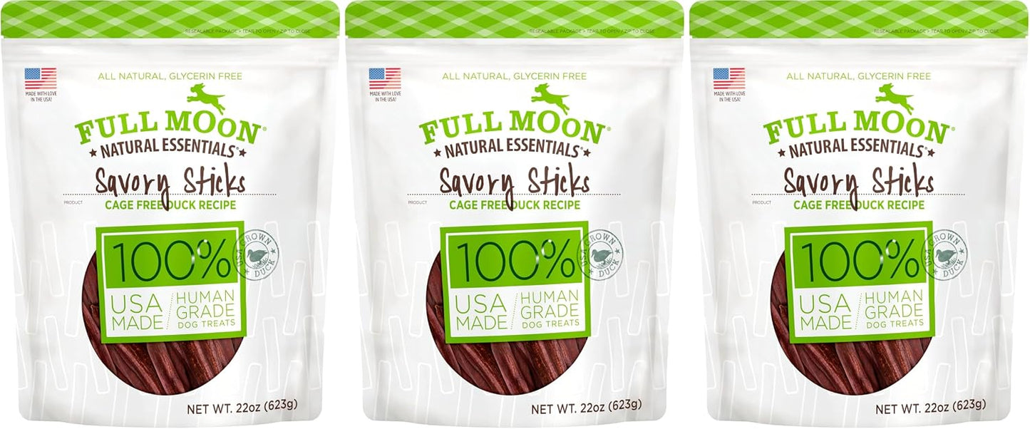 Full Moon All Natural Human Grade Dog Treats, Essential Beef Savory Sticks, 22 Ounce, 1.375 Pound (Pack of 1) - Image 10