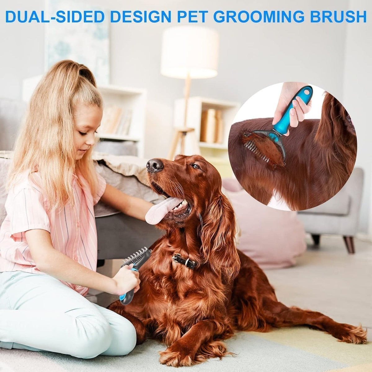 Sodknow pet grooming kit for detangling and shedding removal