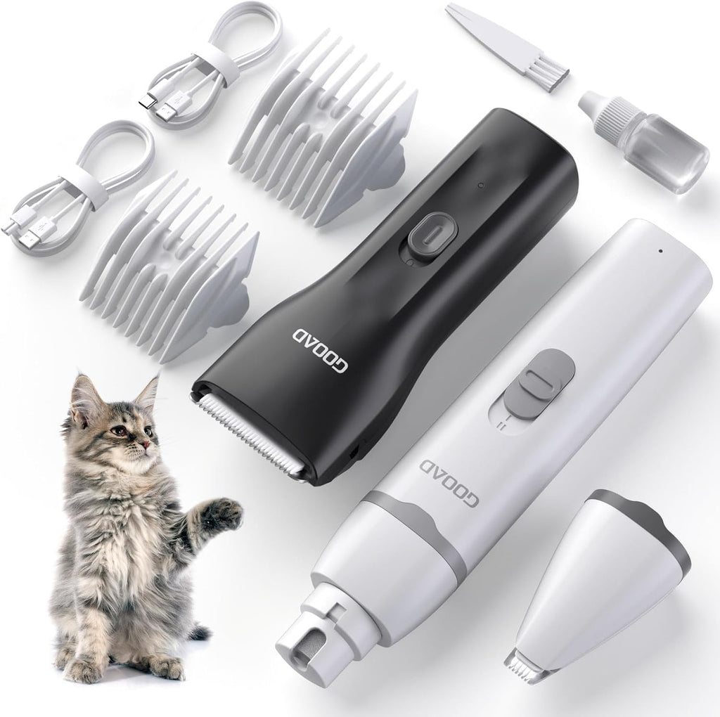 Gooad Cat Clippers for Matted Hair cordless grooming kit front view