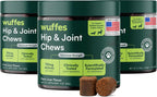 Wuffes Advanced Dog Hip and Joint Supplement with Glucosamine, Chondroitin, Omega 3, MSM, and Green Lipped Mussel, 60 Pork Flavored Chews for Small and Medium Dog Breeds - Image 14