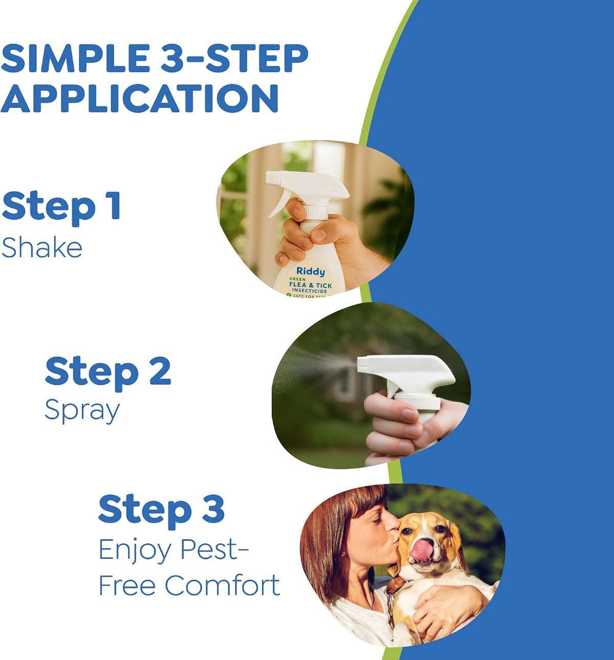 Riddy flea and tick spray for home and pet use