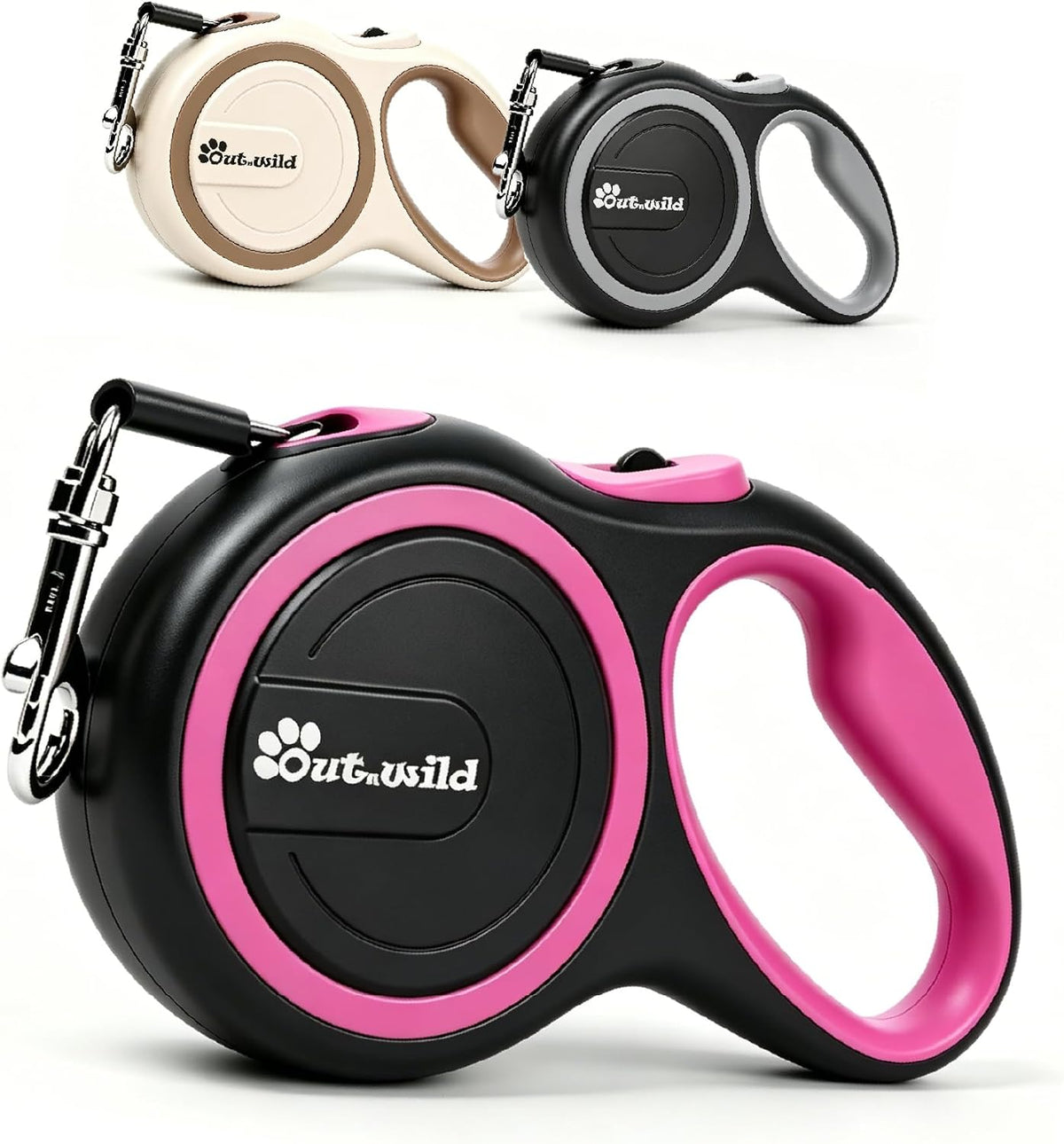Side profile of Outnwild retractable pet leash