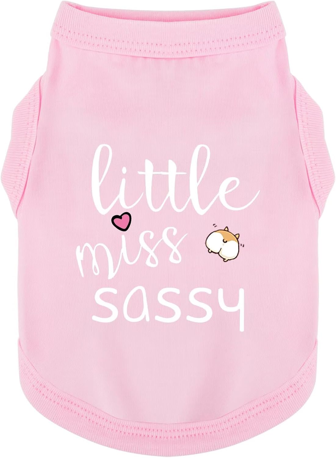 Paiaite Dog Clothes Fashionable Sleeveless Pet Vest: 'Little Miss Sassy' Printed Cotton Dog Shirt, Ideal for Small, Medium, and Large Breeds, Ensuring Comfort and Breathability Rose Red M - Image 11