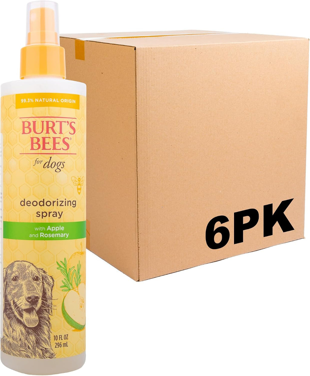 BURT'S BEES FOR PETS Deodorizing Spray for Dogs with Apple and Rosemary, 99.7% Natural Origin Formulas, Waterless Dog Shampoo - Gentle Dry Shampoo for Dogs, Best Dog Shampoo, 10 oz - Image 10