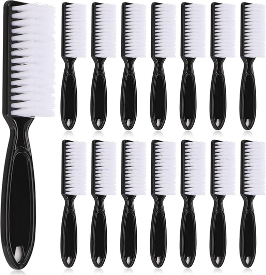 Patelai 15 pieces nail brush handle grip front view showing the sleek black plastic design.