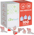 Care Touch CTPN32532 Insulin Pen Needles box front view 100 count.