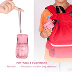 AIKIDS foldable pet cup with water flowing into the wide eighty two millimeter sink.