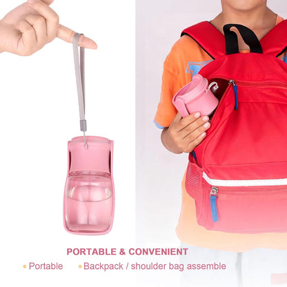 AIKIDS foldable pet cup with water flowing into the wide eighty two millimeter sink.