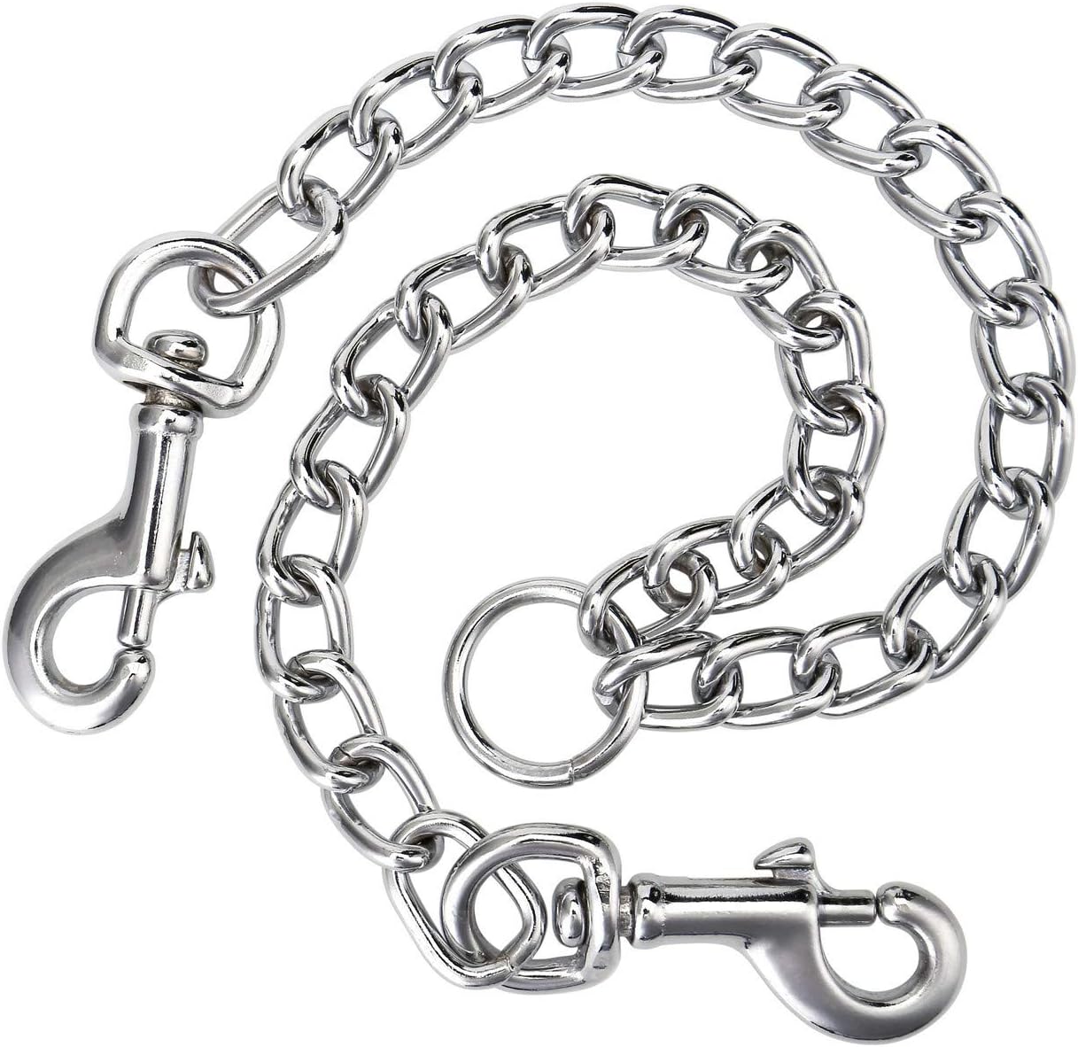 Filhome dual pet extension lead showcasing the universal tangle free swivel hooks.